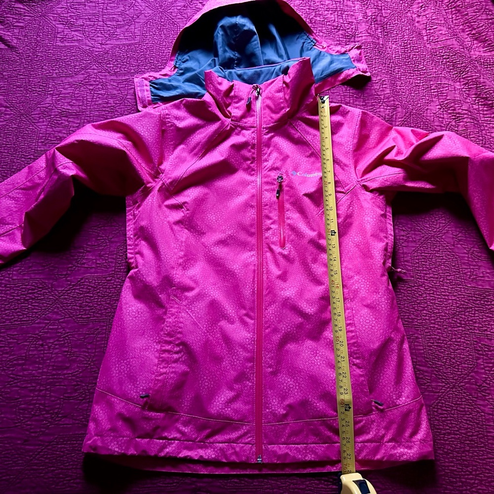 Columbia Sportswear Pink Ski/snow Jacket w/Powder Skirt Option!!! Stay Dry!!!